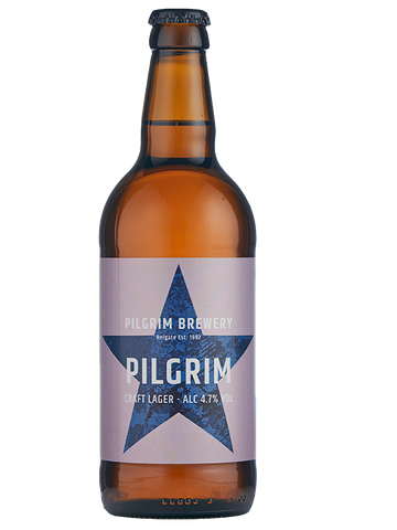 Pilgrim Brewery - 12 x 500ml - Pilgrim Lager - 4.7%